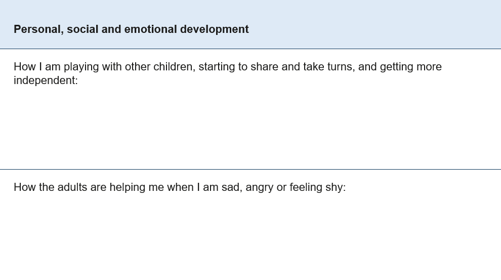 Two Years Development Checks Example Example format for the progress check at age two - Foundation Years